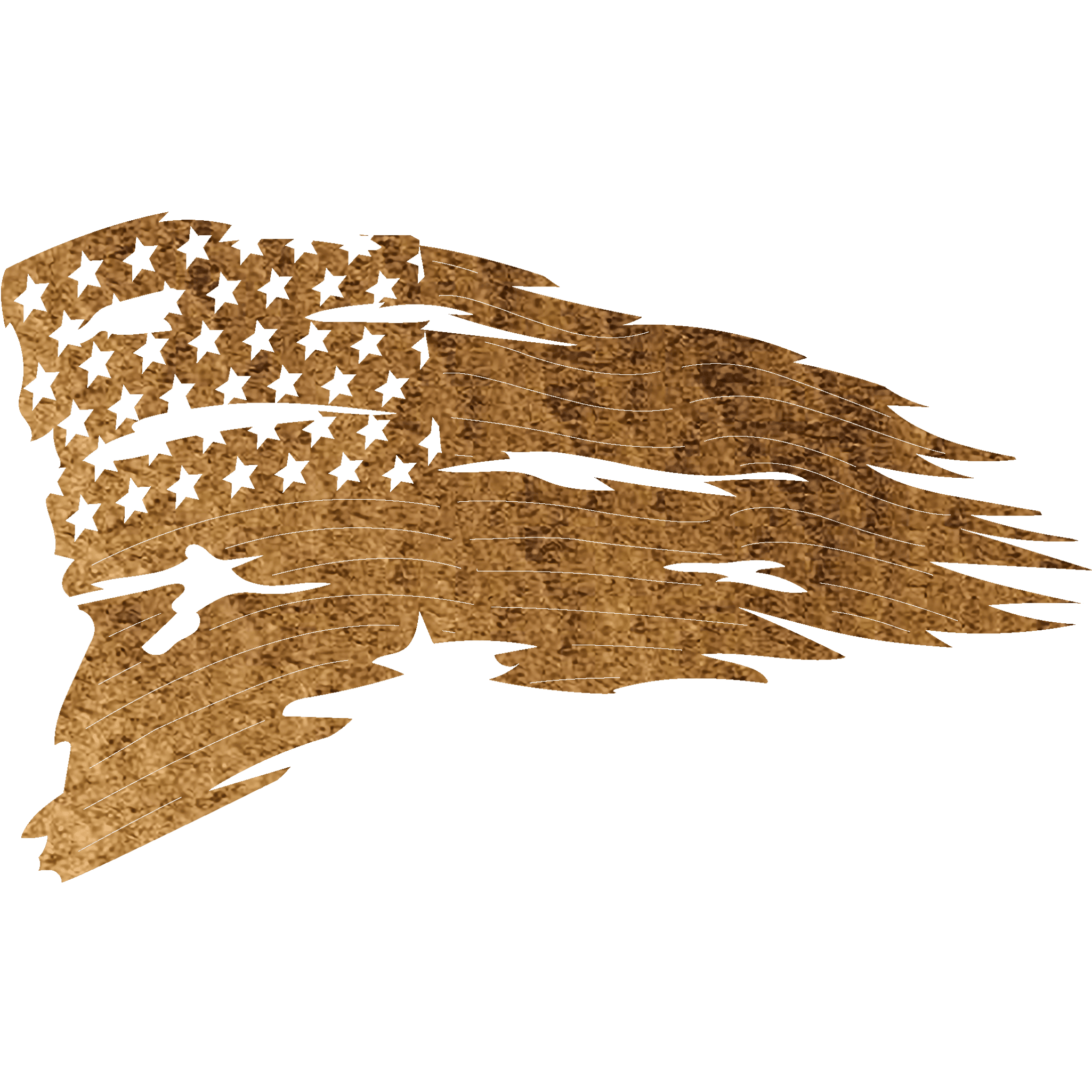 Tattered Flag - Metal Wall Art - VirtuousWares:Global