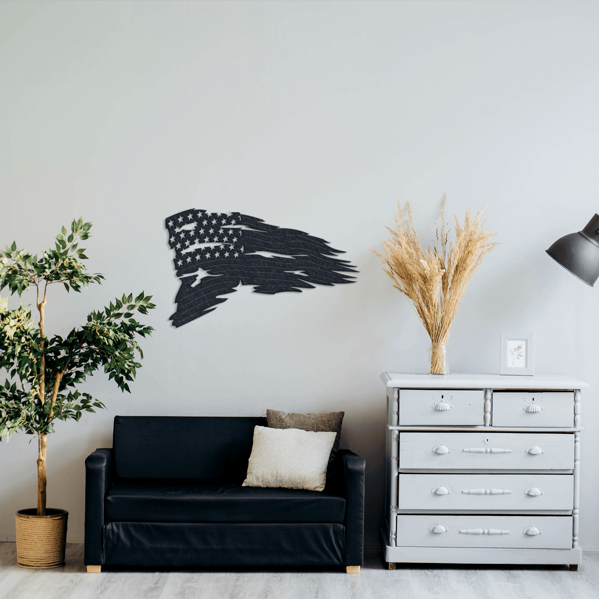 Tattered Flag - Metal Wall Art - VirtuousWares:Global