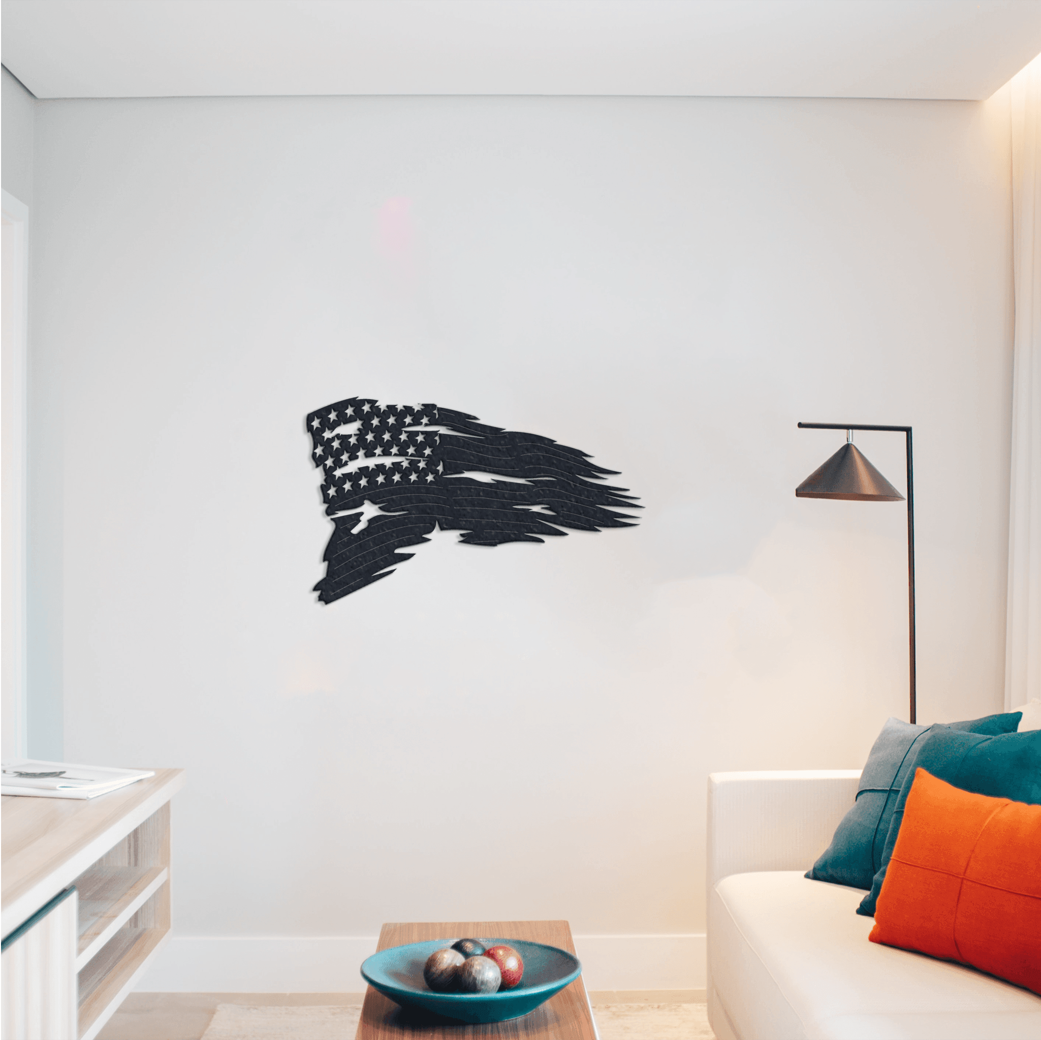 Tattered Flag - Metal Wall Art - VirtuousWares:Global