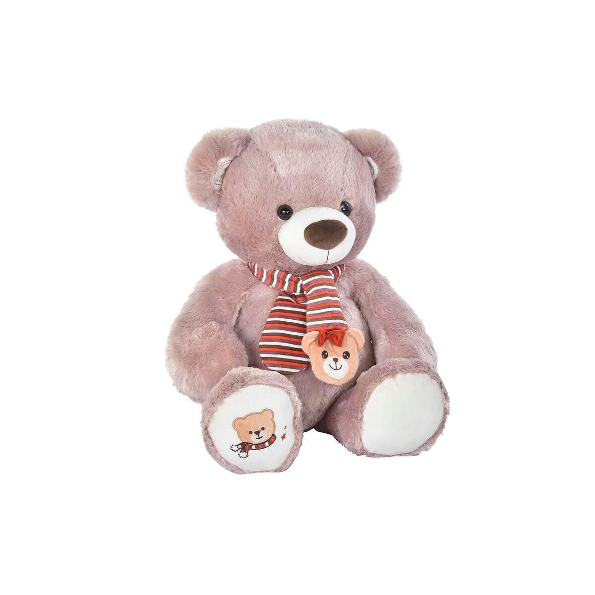 Teddy Bear DKD Home Decor White Scarf Brown Children's Bear 50 x 30 x - VirtuousWares:Global