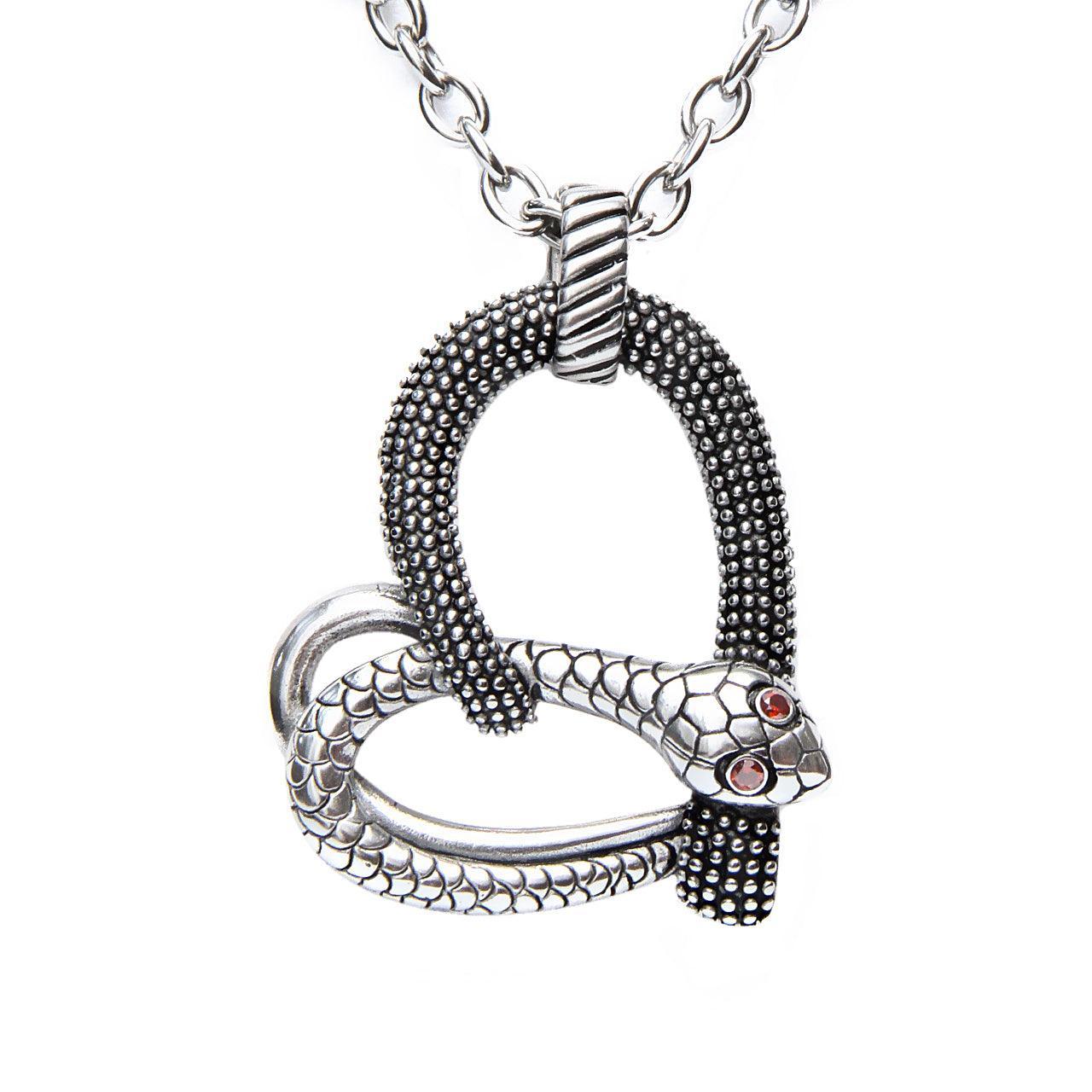Temptation - Snake Heart Necklace - VirtuousWares:Global