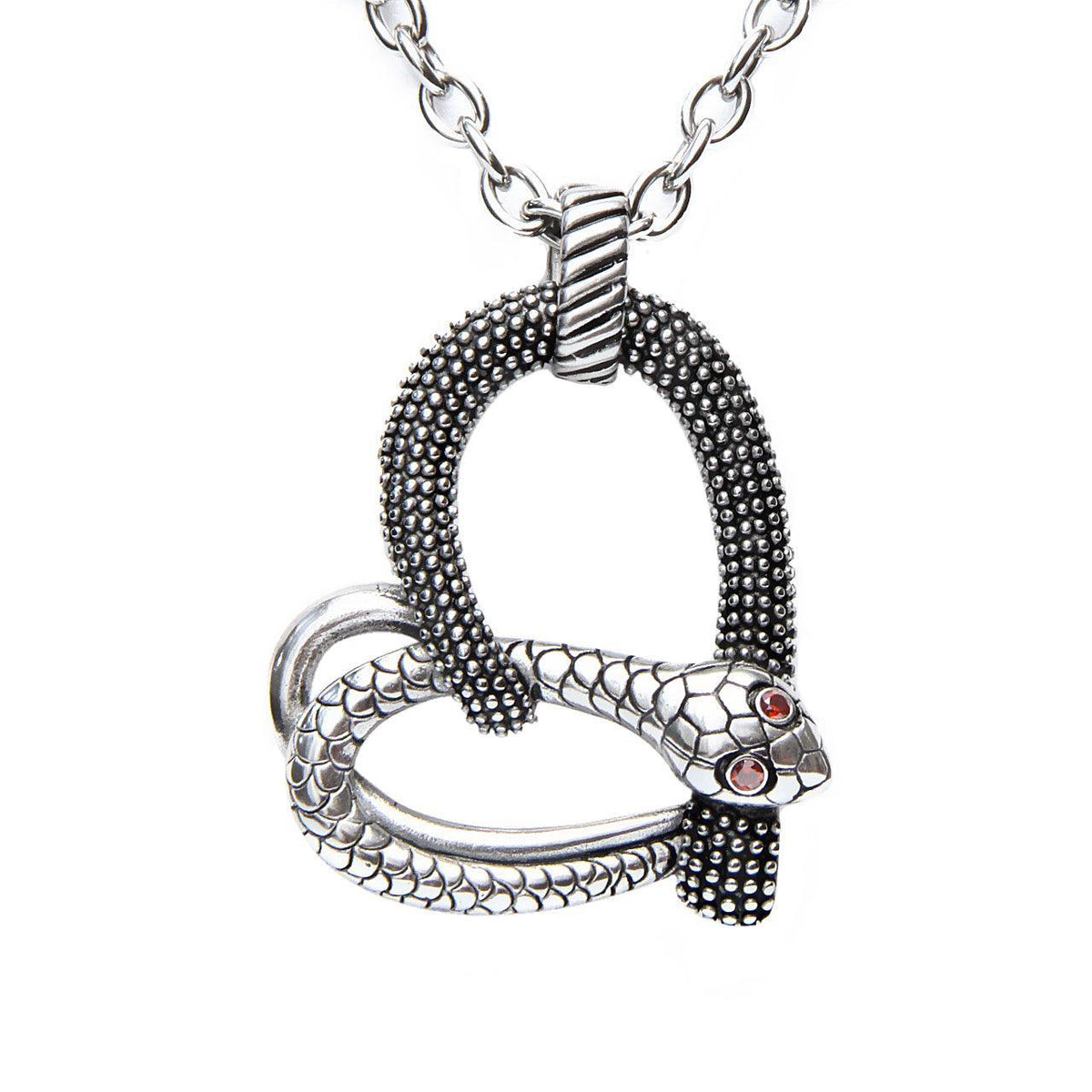 Temptation - Snake Heart Necklace - VirtuousWares:Global