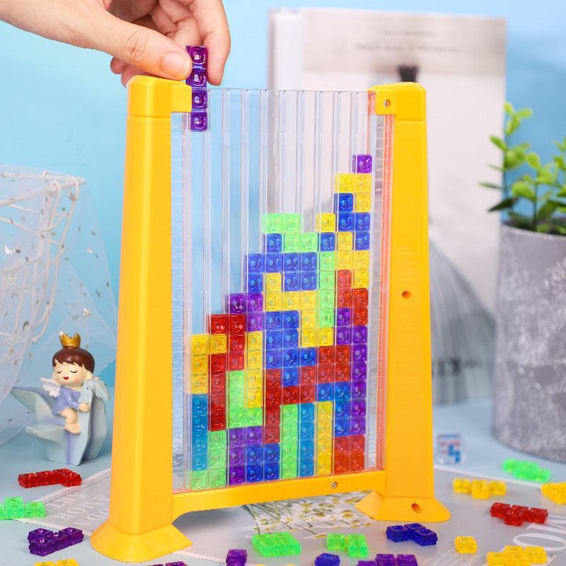 Tetris Game Colorful 3D Puzzle Tangram Math Toys - VirtuousWares:Global