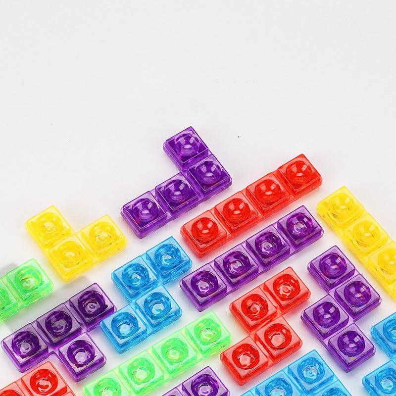 Tetris Game Colorful 3D Puzzle Tangram Math Toys - VirtuousWares:Global