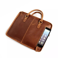 The Hemming Leather Laptop Bag | Vintage Leather Briefcase - VirtuousWares:Global