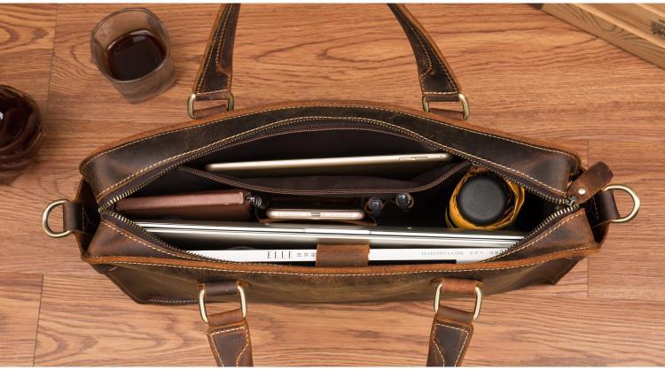 The Viggo Briefcase | Genuine Leather Messenger Bag - VirtuousWares:Global
