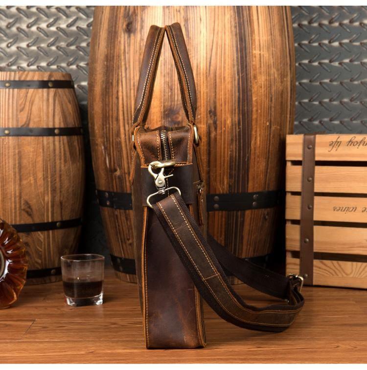 The Viggo Briefcase | Genuine Leather Messenger Bag - VirtuousWares:Global