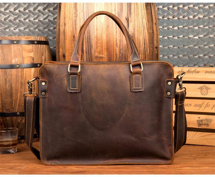 The Viggo Briefcase | Genuine Leather Messenger Bag - VirtuousWares:Global