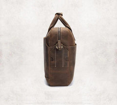 The Welch Briefcase | Vintage Leather Messenger Bag - VirtuousWares:Global