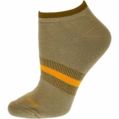 Tipped Cushioned Arch Support No Show Performance Cotton Socks - VirtuousWares:Global