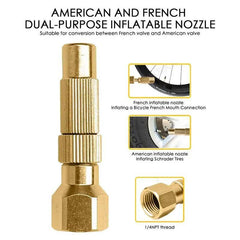 Tire Inflator Hose Adapter 2-in-1 Air Inflator Adapter Air Compressor - VirtuousWares:Global