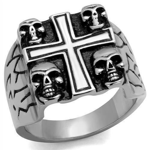 TK2316 - High polished (no plating) Stainless Steel Ring with Epoxy - VirtuousWares:Global