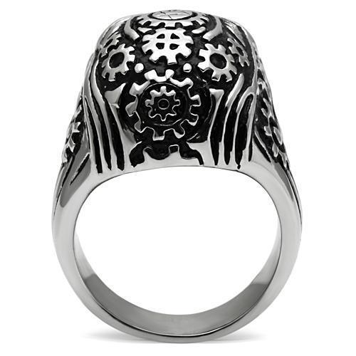TK580 - High polished (no plating) Stainless Steel Ring with No Stone - VirtuousWares:Global