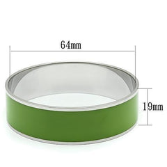 TK787 - High polished (no plating) Stainless Steel Bangle with Epoxy - VirtuousWares:Global