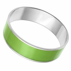 TK787 - High polished (no plating) Stainless Steel Bangle with Epoxy - VirtuousWares:Global