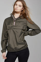 Torba Quarter Zip light Packable Rain Jacket - VirtuousWares:Global