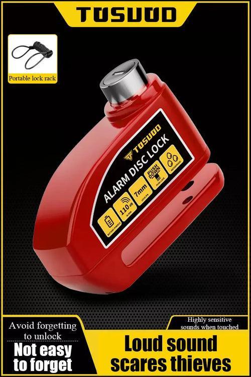 TOSUOD Disc Brake Lock Anti-theft alarm motorcycle lock electric - VirtuousWares:Global