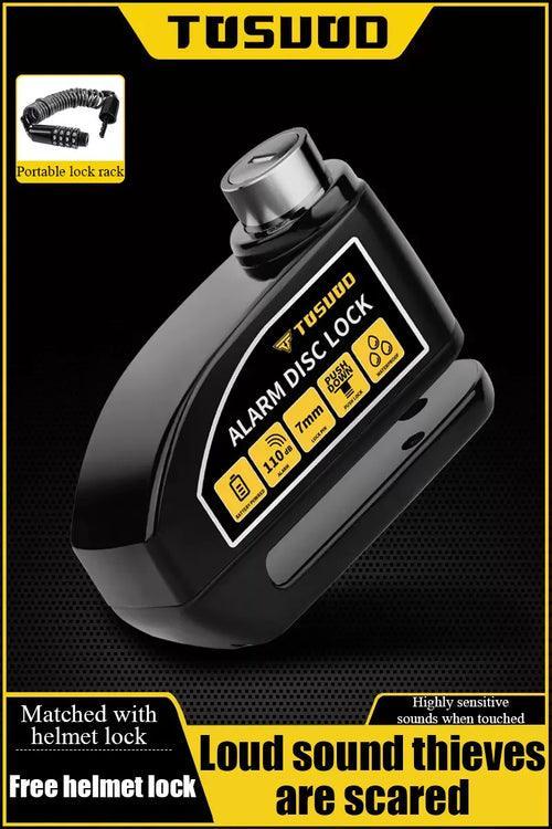 TOSUOD Disc Brake Lock Anti-theft alarm motorcycle lock electric - VirtuousWares:Global