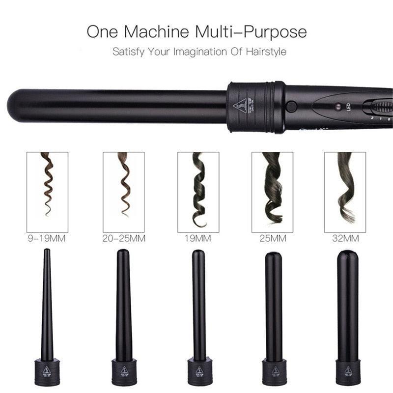 Tourmaline Ceramic Electric Curling Iron 9 19 25 32 Mm Hair Curler - VirtuousWares:Global