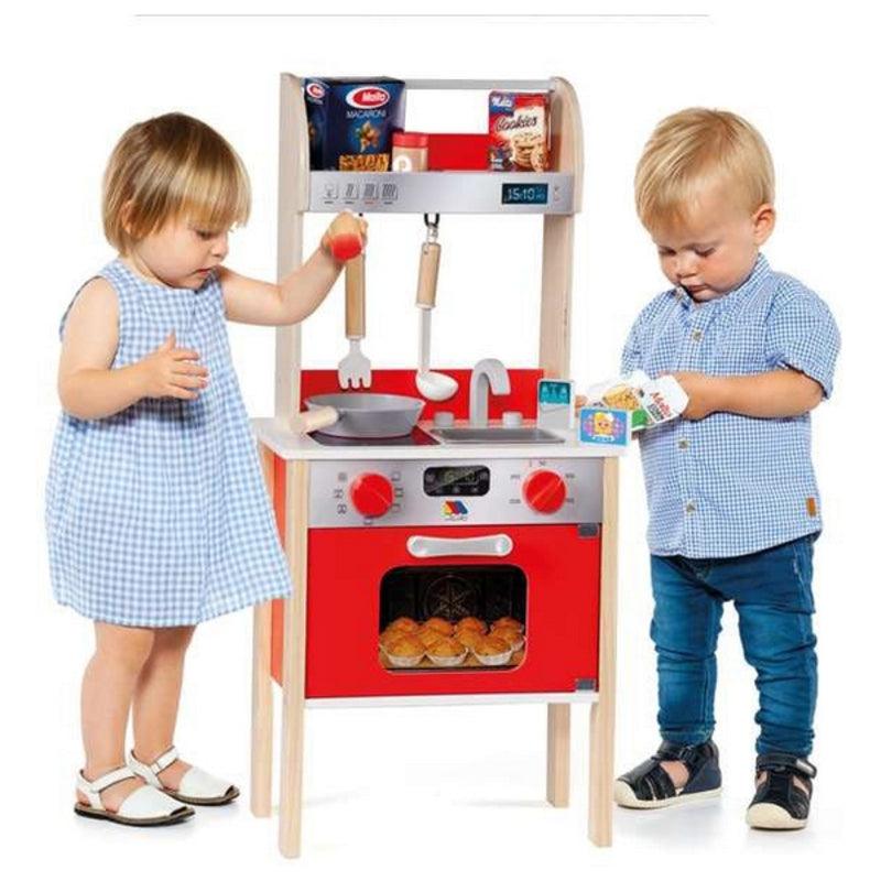 Toy kitchen Moltó 21293 Wood Red (10 pcs) - VirtuousWares:Global