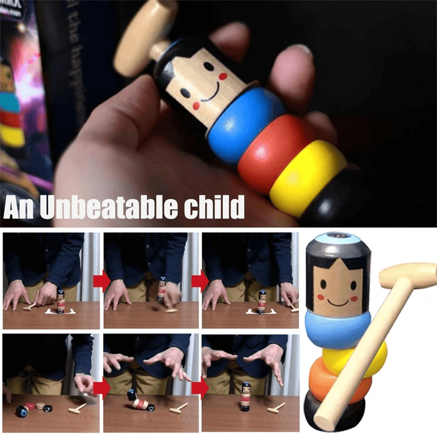 Toy Little Man Tumbling Performance Magic Props - VirtuousWares:Global
