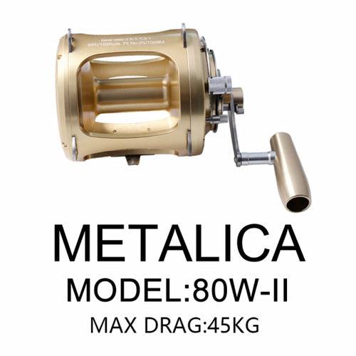 Trolling wheels 30W-II/50W-II/80W-II 8+1BB Drum Reels Casting Large - VirtuousWares:Global