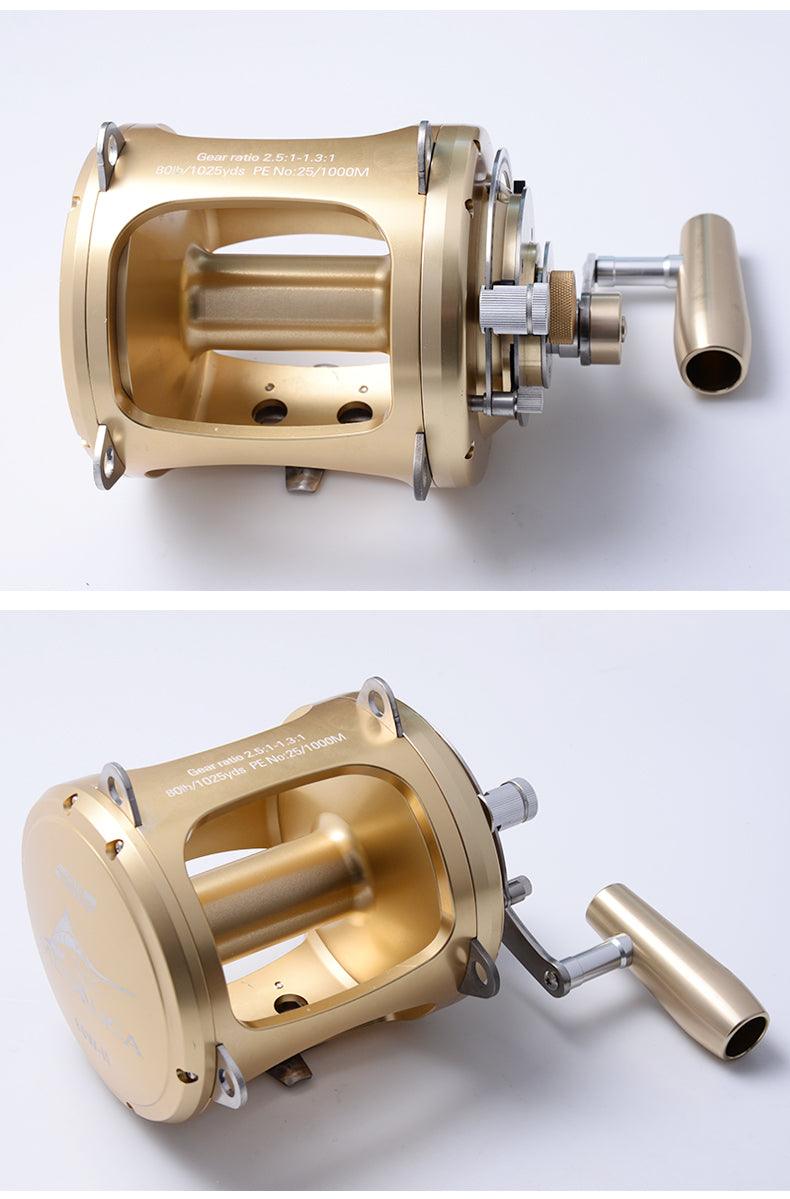 Trolling wheels 30W-II/50W-II/80W-II 8+1BB Drum Reels Casting Large - VirtuousWares:Global