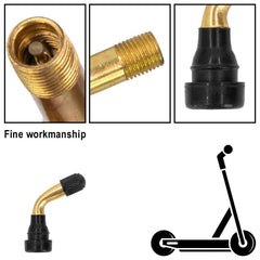 Tubeless Tyre Valve Set Valve Stems 45° Angled For Xiaomi /Ninebot - VirtuousWares:Global