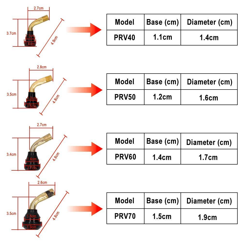 Tubeless Tyre Valve Set Valve Stems 45° Angled For Xiaomi /Ninebot - VirtuousWares:Global