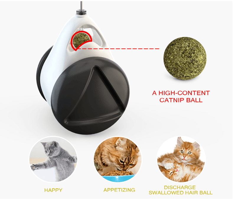 Tumbler Balanced Wheel Swinging Ball Cat Toy - VirtuousWares:Global