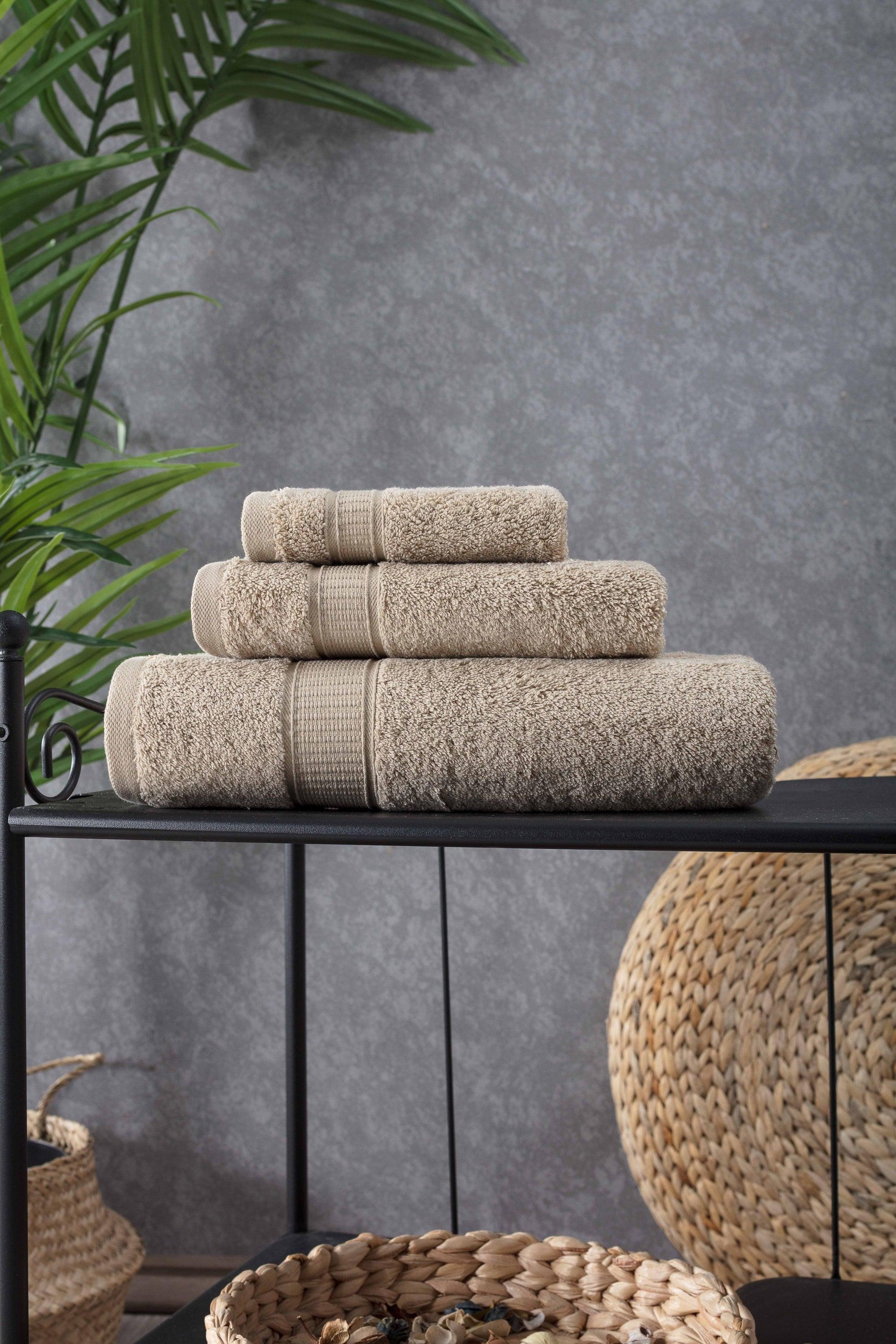 Turkish Cotton Bath Towel Set of 3 - VirtuousWares:Global