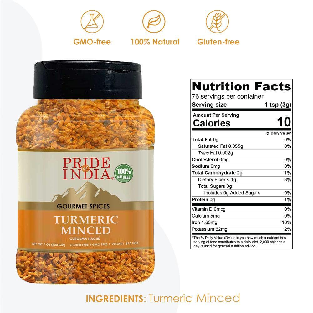 Turmeric Minced Whole - 7 oz - VirtuousWares:Global