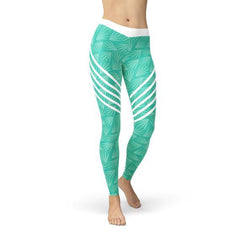 Turquoise Sports Leggings - VirtuousWares:Global