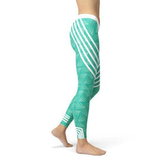 Turquoise Sports Leggings - VirtuousWares:Global