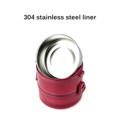 Two-layer Stainless Steel Lunch Box - VirtuousWares:Global