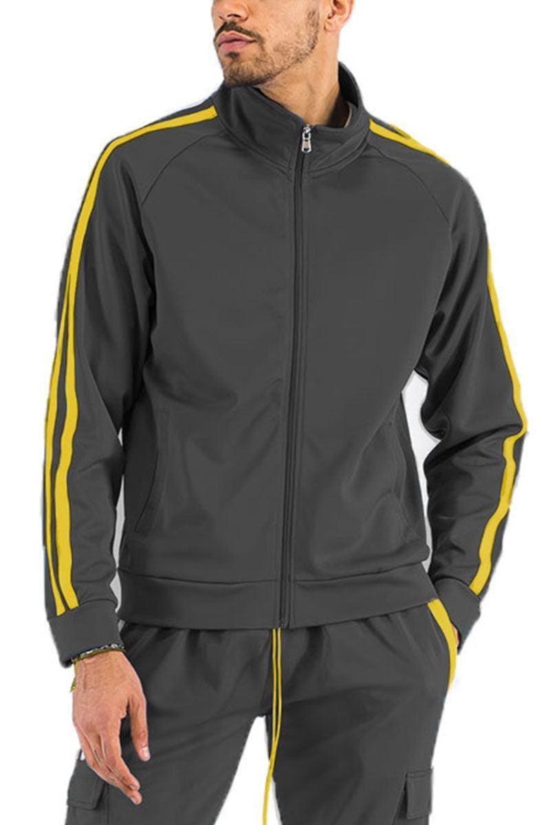 Two Stripe Zip Up Track Jacket - VirtuousWares:Global