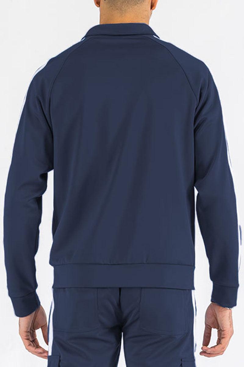 Two Stripe Zip Up Track Jacket - VirtuousWares:Global