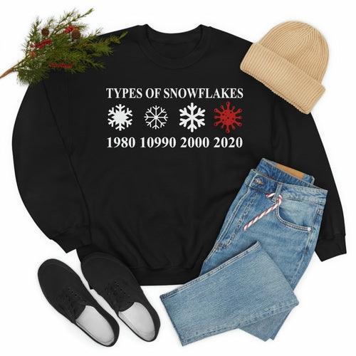 Types Of Snowflakes Sweat Shirt - VirtuousWares:Global