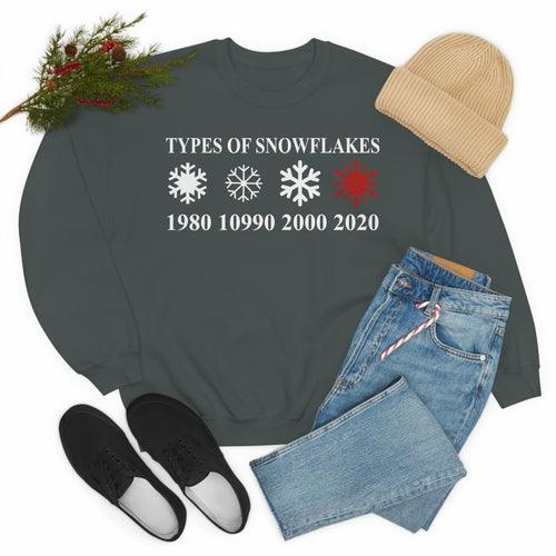 Types Of Snowflakes Sweat Shirt - VirtuousWares:Global