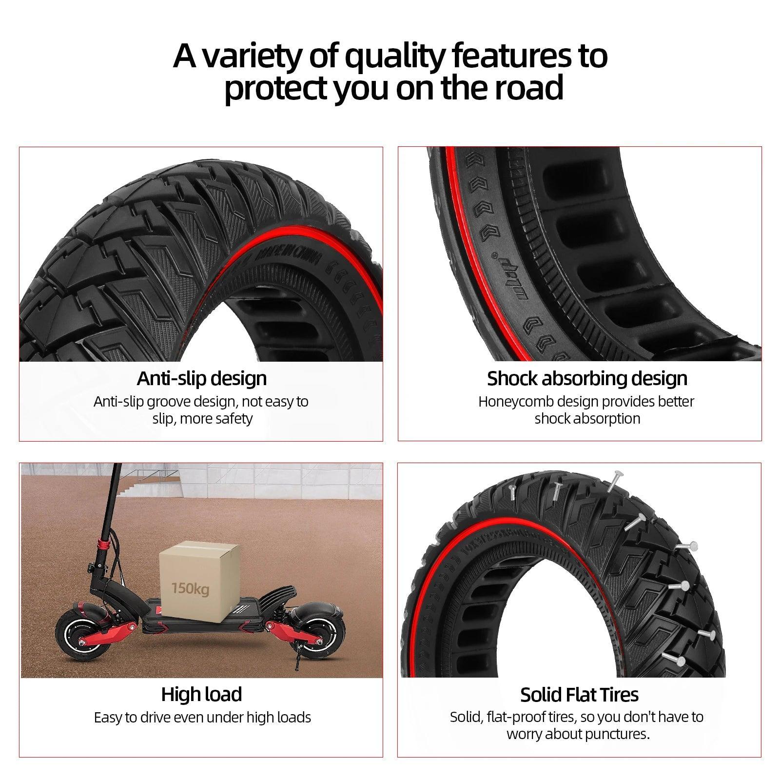 ULIP 10x3 Thickened Off-road Stab-proof Solid Tire For Zero 10x/Kaabo - VirtuousWares:Global