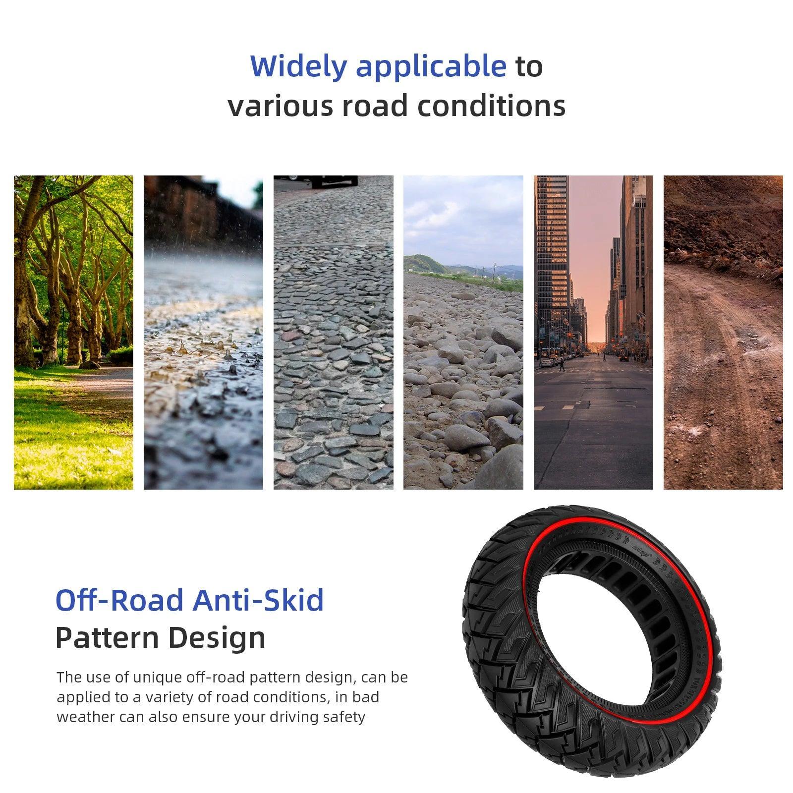 ULIP 10x3 Thickened Off-road Stab-proof Solid Tire For Zero 10x/Kaabo - VirtuousWares:Global
