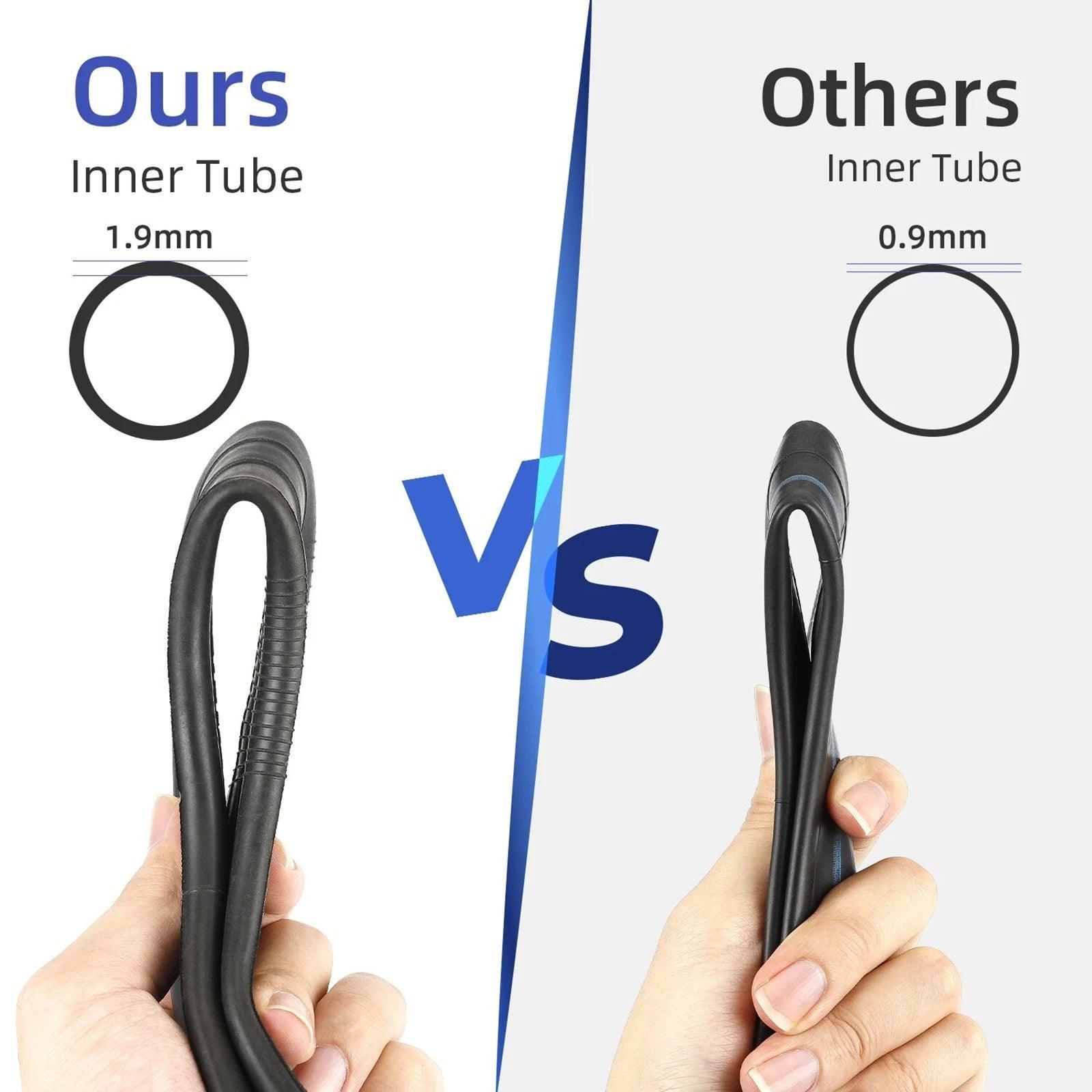 Ulip 2Pcs 10x3 Inner Tube With 90 Degree Valve For Zero 10x/Kugoo M4 - VirtuousWares:Global