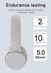 Ultra Long Battery Life Bluetooth 5.0 Wireless Stereo Headphones - VirtuousWares:Global