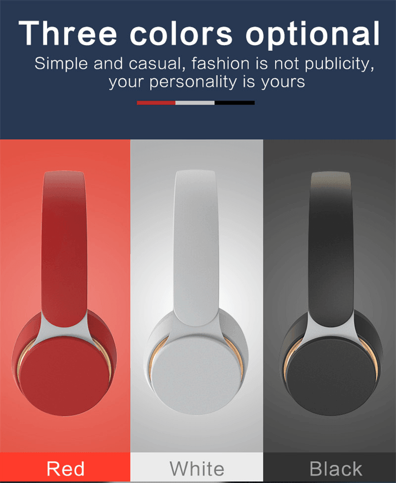 Ultra Long Battery Life Bluetooth 5.0 Wireless Stereo Headphones - VirtuousWares:Global