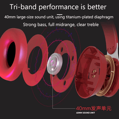 Ultra Long Battery Life Bluetooth 5.0 Wireless Stereo Headphones - VirtuousWares:Global