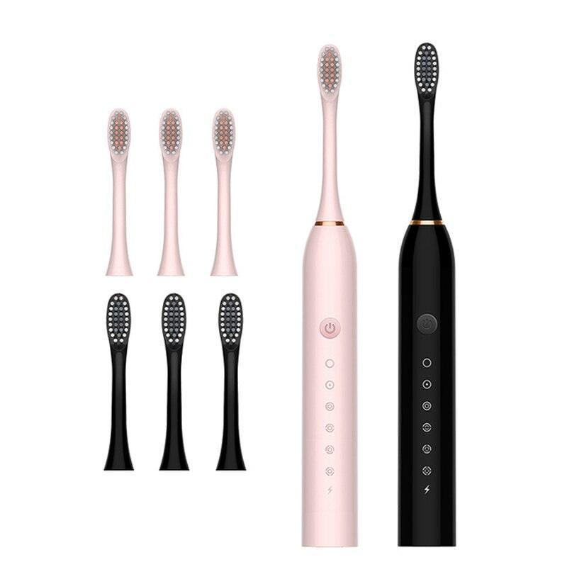 Ultrasonic Electric Toothbrush Rechargeable USB for Adults 6 Modes - VirtuousWares:Global