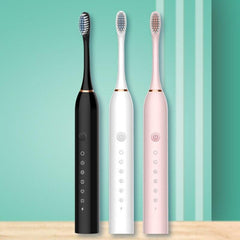 Ultrasonic Electric Toothbrush Rechargeable USB for Adults 6 Modes - VirtuousWares:Global