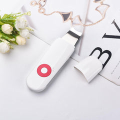 Ultrasonic Skin Scrubber Deep Cleaning US Plug Red - VirtuousWares:Global