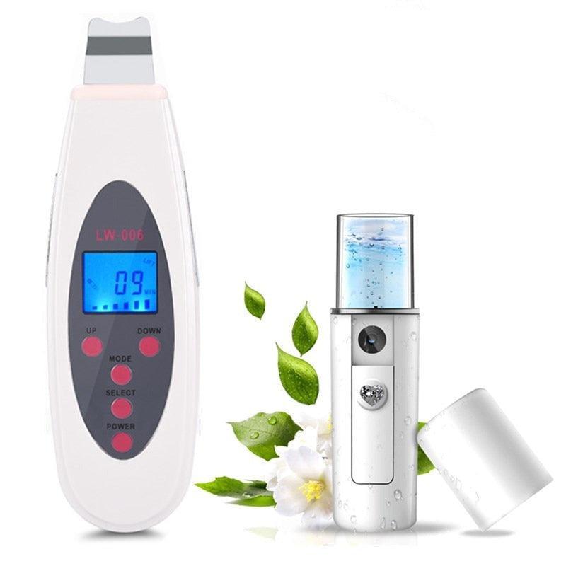 Ultrasonic Skin Scrubber Deep Face Cleaning Machine Remove Dirt - VirtuousWares:Global
