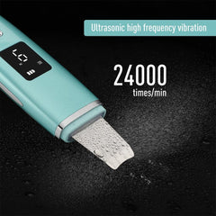 Ultrasonic Skin Scrubber EMS Facial Pore Deep Cleansing Spatula - VirtuousWares:Global